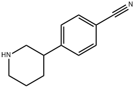 4-(PIPERIDIN-3-YL)BENZONITRILE HYDROCHLORIDE Struktur