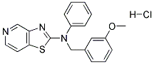 N-(3-METHOXYBENZYL)-N-PHENYL[1,3]THIAZOLO[4,5-C]PYRIDIN-2-AMINE HYDROCHLORIDE Struktur