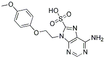 6-AMINO-9-[2-(4-METHOXYPHENOXY)ETHYL]-9H-PURINE-8-SULFONIC ACID Struktur