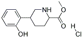 METHYL 5-(2-HYDROXYPHENYL)PIPERIDINE-2-CARBOXYLATE HYDROCHLORIDE Struktur