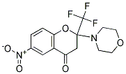 2-MORPHOLINO-6-NITRO-2-TRIFLUOROMETHYL-CHROMAN-4-ONE Struktur