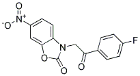 3-[2-(4-FLUOROPHENYL)-2-OXOETHYL]-6-NITRO-3H-BENZOOXAZOL-2-ONE Struktur