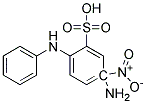 PARA NITRO P-AMINO DIPHENYLAMINE 2-SULFONIC ACID Struktur