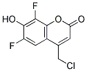 4-CHLOROMETHYL-6,8-DIFLUORO-7-HYDROXYCOUMARIN Struktur