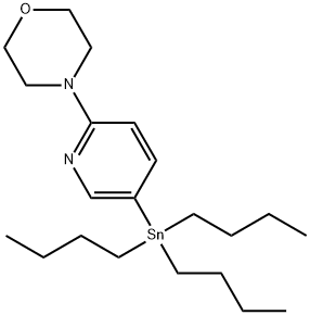 2-MORPHOLINO-5-(TRIBUTYLSTANNYL)PYRIDINE Struktur