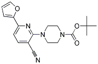 4-(3-CYANO-6-FURAN-2-YL-PYRIDIN-2-YL)-PIPERAZINE-1-CARBOXYLIC ACID TERT-BUTYL ESTER Struktur