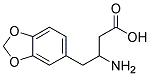 3-AMINO-4-(BENZO[D][1,3]DIOXOL-5-YL)BUTANOIC ACID Struktur