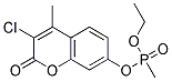 METHYL-PHOSPHONIC ACID 3-CHLORO-4-METHYL-2-OXO-2H-CHROMEN-7-YL ESTER ETHYL ESTER Struktur