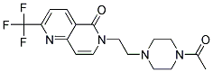 6-[2-(4-ACETYLPIPERAZIN-1-YL)ETHYL]-2-(TRIFLUOROMETHYL)-1,6-NAPHTHYRIDIN-5(6H)-ONE Struktur