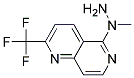 5-(1-METHYLHYDRAZINO)-2-(TRIFLUOROMETHYL)-1,6-NAPHTHYRIDINE Struktur