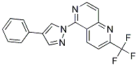 5-(4-PHENYL-1H-PYRAZOL-1-YL)-2-(TRIFLUOROMETHYL)-1,6-NAPHTHYRIDINE Struktur