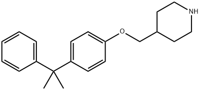 4-([4-(1-METHYL-1-PHENYLETHYL)PHENOXY]-METHYL)PIPERIDINE Struktur