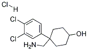 4-(AMINOMETHYL)-4-(3,4-DICHLOROPHENYL)CYCLOHEXANOL HYDROCHLORIDE Struktur