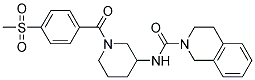 N-(1-[4-(METHYLSULFONYL)BENZOYL]PIPERIDIN-3-YL)-3,4-DIHYDROISOQUINOLINE-2(1H)-CARBOXAMIDE Struktur