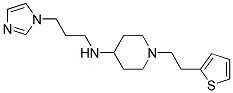 N-[3-(1H-IMIDAZOL-1-YL)PROPYL]-1-[2-(2-THIENYL)ETHYL]PIPERIDIN-4-AMINE Struktur