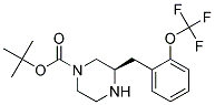 (R)-3-(2-TRIFLUOROMETHOXY-BENZYL)-PIPERAZINE-1-CARBOXYLIC ACID TERT-BUTYL ESTER Struktur