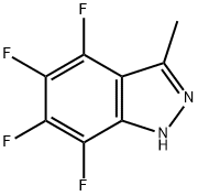 4,5,6,7-TETRAFLUORO-3-METHYL-1H-INDAZOLE Struktur