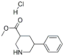 METHYL 5-PHENYLPIPERIDINE-3-CARBOXYLATE HYDROCHLORIDE Struktur