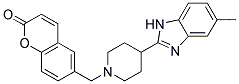 6-([4-(5-METHYL-1H-BENZIMIDAZOL-2-YL)PIPERIDIN-1-YL]METHYL)-2H-CHROMEN-2-ONE Struktur