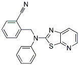 2-([PHENYL([1,3]THIAZOLO[5,4-B]PYRIDIN-2-YL)AMINO]METHYL)BENZONITRILE Struktur