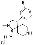 4-(3-FLUOROPHENYL)-2-METHYL-2,8-DIAZASPIRO[4.5]DECAN-1-ONE HYDROCHLORIDE Struktur