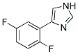 4-(2,5-DIFLUORO-PHENYL)-1H-IMIDAZOLE Struktur