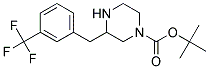 3-(3-TRIFLUOROMETHYL-BENZYL)-PIPERAZINE-1-CARBOXYLIC ACID TERT-BUTYL ESTER Struktur