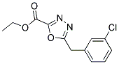 ETHYL 5-(3-CHLOROBENZYL)-1,3,4-OXADIAZOLE-2-CARBOXYLATE Struktur