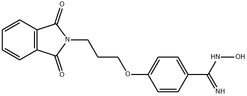 4-[3-(1,3-DIOXO-1,3-DIHYDRO-2H-ISOINDOL-2-YL)PROPOXY]-N'-HYDROXYBENZENECARBOXIMIDAMIDE Struktur