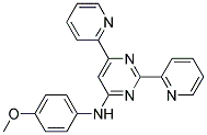 N-(4-METHOXYPHENYL)-2,6-DIPYRIDIN-2-YLPYRIMIDIN-4-AMINE Struktur