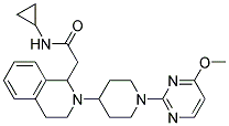 N-CYCLOPROPYL-2-(2-[1-(4-METHOXYPYRIMIDIN-2-YL)PIPERIDIN-4-YL]-1,2,3,4-TETRAHYDROISOQUINOLIN-1-YL)ACETAMIDE Struktur