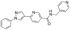 6-(1-PHENYL-1H-PYRAZOL-4-YL)-N-(PYRIDIN-4-YLMETHYL)NICOTINAMIDE Struktur