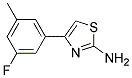 4-(3-FLUORO-5-METHYL-PHENYL)-THIAZOL-2-YLAMINE Struktur