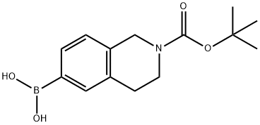 2-(TERT-BUTOXYCARBONYL)-1,2,3,4-TETRAHYDROISOQUINOLIN-6-YLBORONIC ACID Struktur