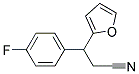 3-(4-FLUOROPHENYL)-3-(2-FURYL)PROPANENITRILE Struktur