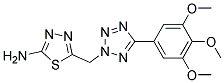 5-([5-(3,4,5-TRIMETHOXYPHENYL)-2H-TETRAZOL-2-YL]METHYL)-1,3,4-THIADIAZOL-2-AMINE Struktur