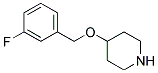 4-[(3-FLUOROBENZYL)OXY]PIPERIDINE Struktur