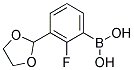 [3-(1,3-DIOXOLAN-2-YL)-2-FLUOROPHENYL]BORONIC ACID Struktur