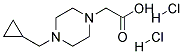 (4-CYCLOPROPYLMETHYL-PIPERAZIN-1-YL)-ACETIC ACID DIHYDROCHLORIDE Struktur