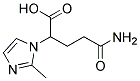 4-CARBAMOYL-2-(2-METHYLIMIDAZOL-1-YL)BUTYRIC ACID Struktur