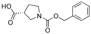 (R)-1-(BENZYLOXYCARBONYL)PYRROLIDINE-3-CARBOXYLIC ACID Struktur