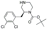 (S)-2-(2,3-DICHLORO-BENZYL)-PIPERAZINE-1-CARBOXYLIC ACID TERT-BUTYL ESTER Struktur