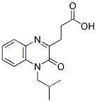 3-(4-ISOBUTYL-3-OXO-3,4-DIHYDROQUINOXALIN-2-YL)PROPANOIC ACID Struktur