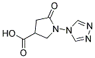 5-OXO-1-(4H-1,2,4-TRIAZOL-4-YL)PYRROLIDINE-3-CARBOXYLIC ACID Struktur