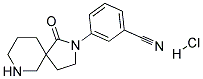 3-(1-OXO-2,7-DIAZASPIRO[4.5]DECAN-2-YL)BENZONITRILE HYDROCHLORIDE Struktur