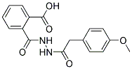 2-(N'-[2-(4-METHOXY-PHENYL)-ACETYL]-HYDRAZINOCARBONYL)-BENZOIC ACID Struktur