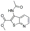 METHYL 3-(ACETYLAMINO)THIENO[2,3-B]PYRIDINE-2-CARBOXYLATE Struktur