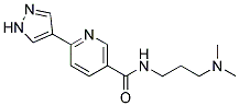 N-[3-(DIMETHYLAMINO)PROPYL]-6-(1H-PYRAZOL-4-YL)NICOTINAMIDE Struktur