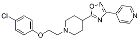 4-(5-(1-[2-(4-CHLOROPHENOXY)ETHYL]PIPERIDIN-4-YL)-1,2,4-OXADIAZOL-3-YL)PYRIDINE Struktur