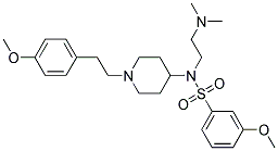 N-[2-(DIMETHYLAMINO)ETHYL]-3-METHOXY-N-(1-[2-(4-METHOXYPHENYL)ETHYL]PIPERIDIN-4-YL)BENZENESULFONAMIDE Struktur